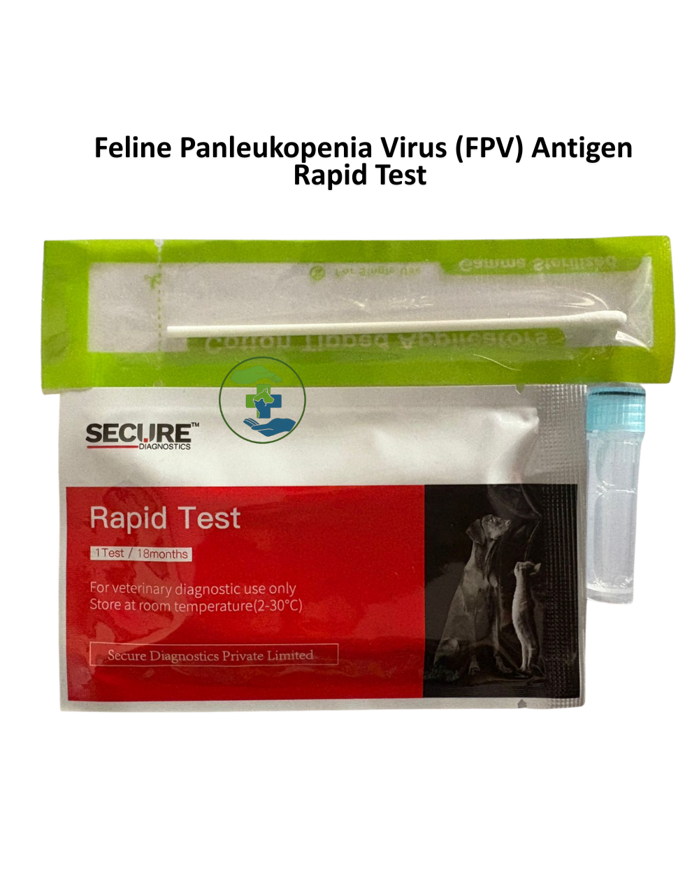 Feline Panleukopenia Virus (FPV) Antigen Rapid Test Kit for Cats | Veterinary Diagnostic Test | 1 Test Pack