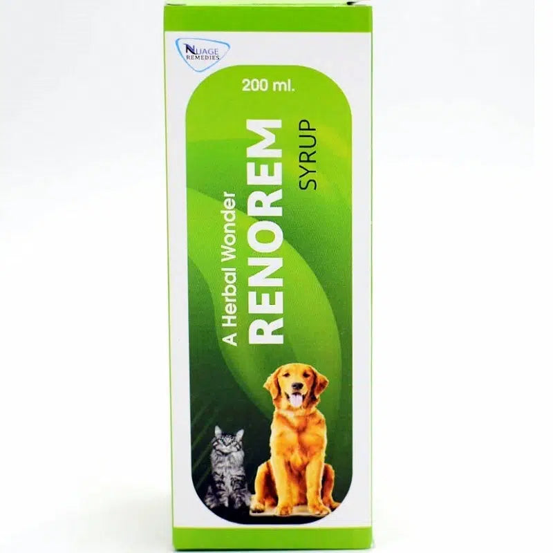 Assurem Renorem Syrup 200ml for Dogs & Cats â€“ Herbal Kidney & Urinary Support Supplement | Renal Care, Immunity Booster & Detox Tonic