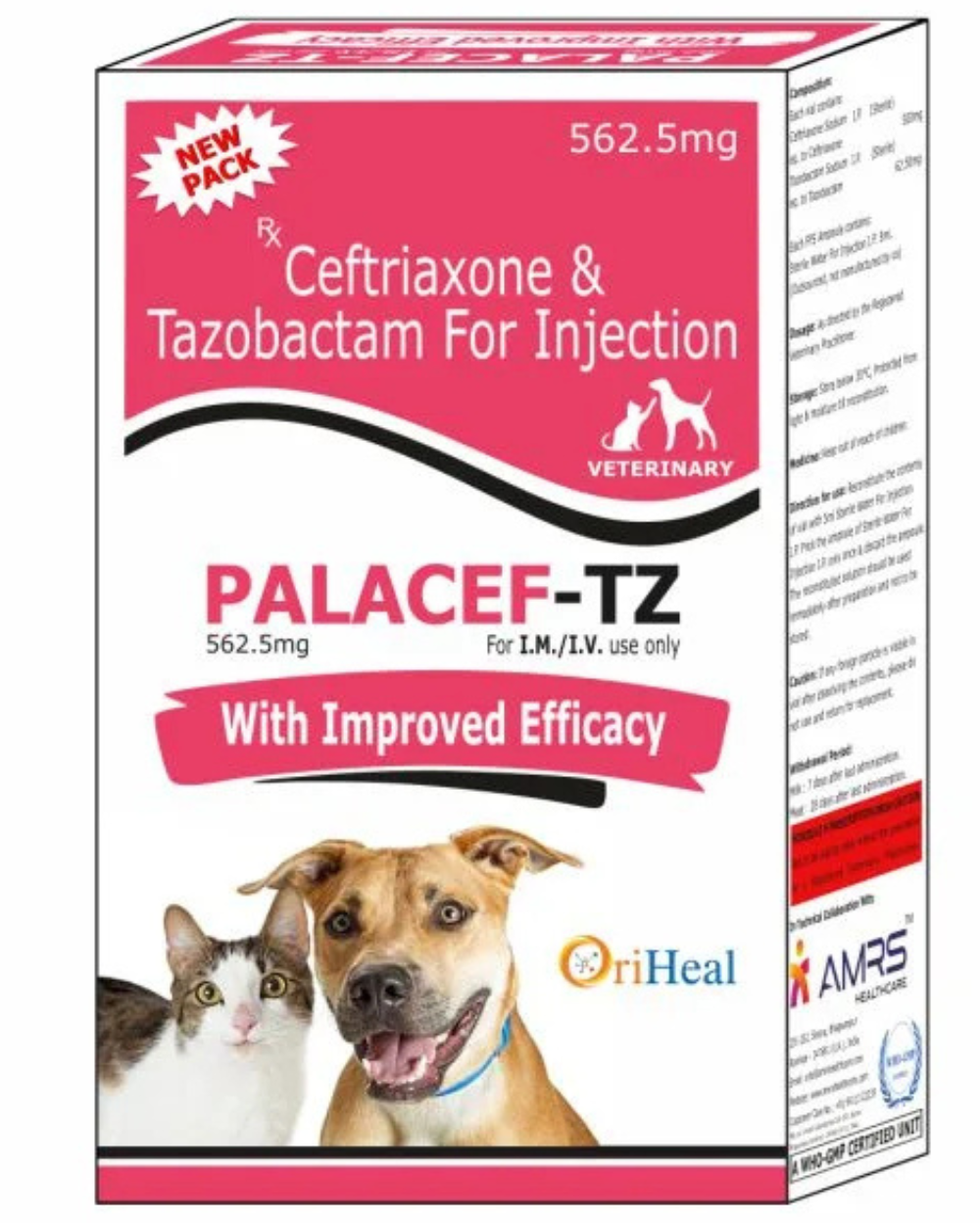 Oriheal Palacef-TZ Inj. | Veterinary Anti-Infective Injection for Bacterial & Protozoal Support