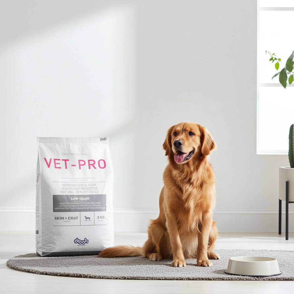 Drools Vet Pro Skin & Coat Dry Dog Food â€“ Premium Veterinary Formula for Healthy Skin, Shiny Coat & Itch Relief