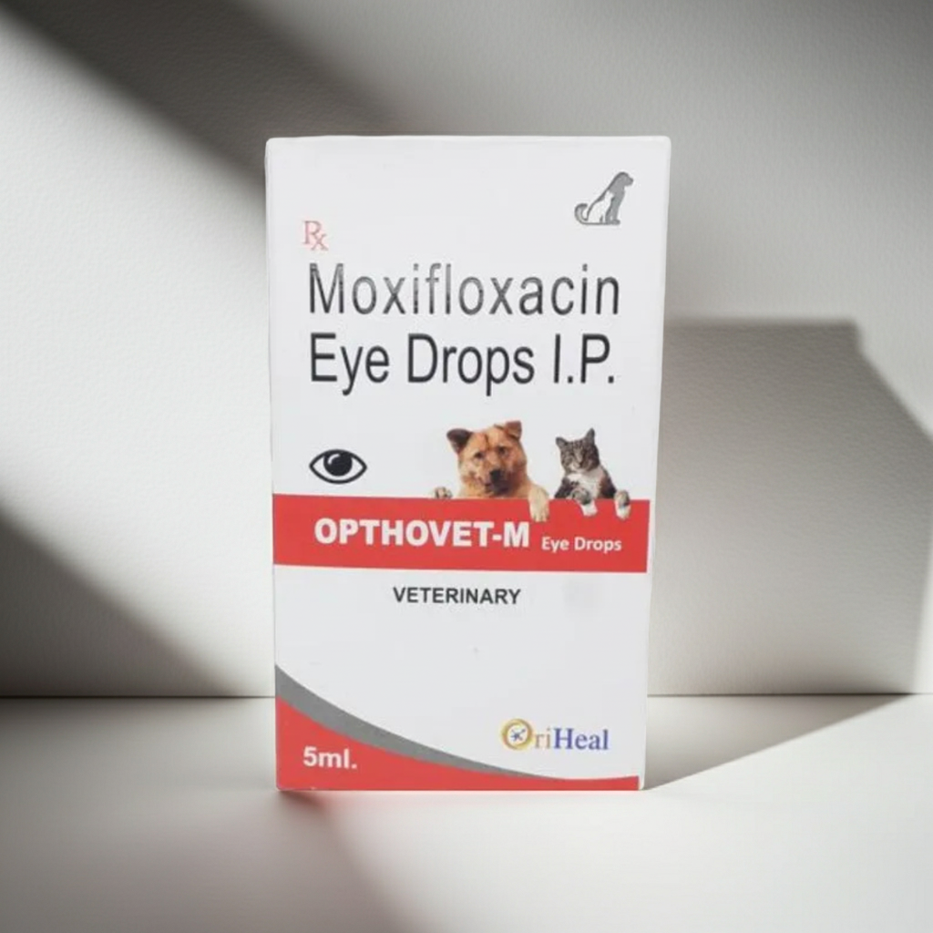 Oriheal Opthovet M Eye Drops for Dogs & Cats | Pet Eye Care & Hygiene Support Solution