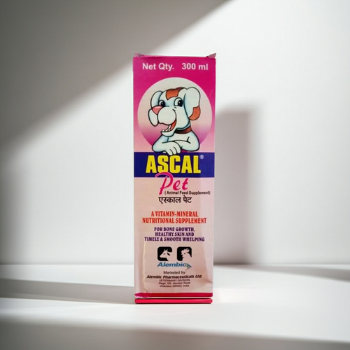 Alembic Ascal Pet Syrup â€“ Calcium Tonic for Pets | Supports Strong Bones, Growth & Immunity