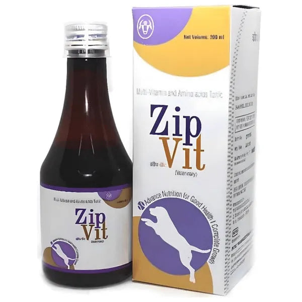 Intas Zipvit  Syrup  200ml â€“ Multivitamin & Mineral Supplement for Pets