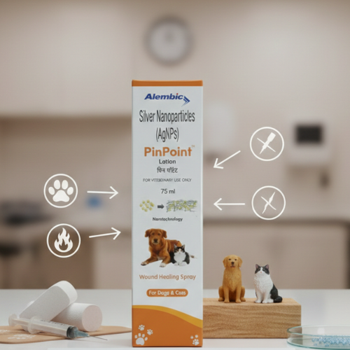 Alembic Pinpoint Spray 75ml for Dogs & Cats | Wound Healing & Antiseptic Spray