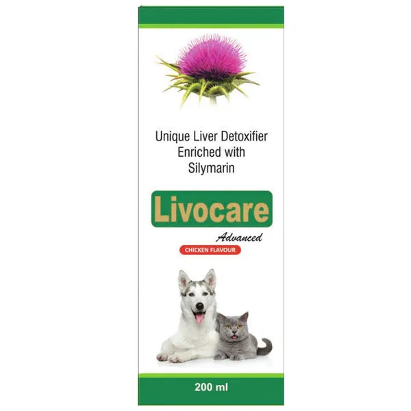 Oriheal Livocare Advanced Syrup 200ml for Dogs & Cats â€“ Herbal Liver Tonic for Chronic Liver Support, Hepatitis, and Detoxification