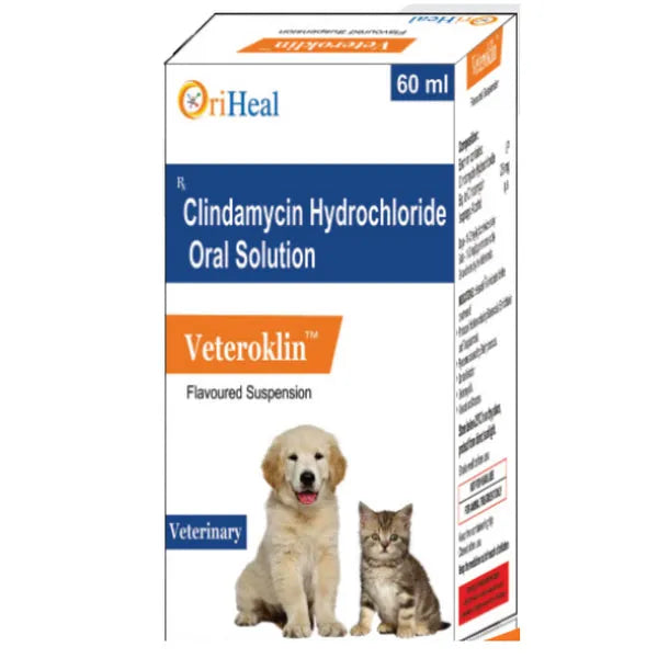 Oriheal Veteroklin-300 Inj. | Veterinary Antibiotic Injection | Livestock & Poultry Anti-Infective | Fast Acting Animal Health Medicine