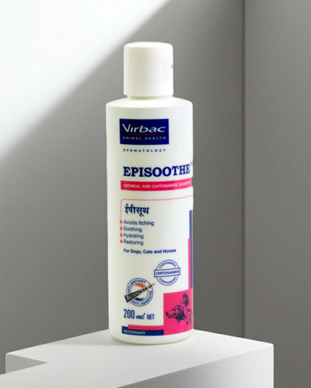 Virbac Episoothe Soothing Oatmeal Shampoo 200ml for Dogs & Cats â€“ Dry Skin & Itch Relief