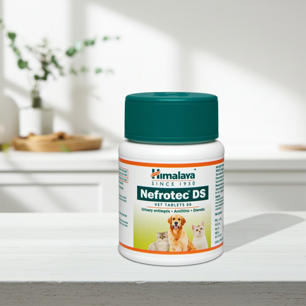 Himalaya Nefrotec DS Vet Tablets for Dogs & Cats | Veterinary Kidney & Urinary Tract Support Supplement