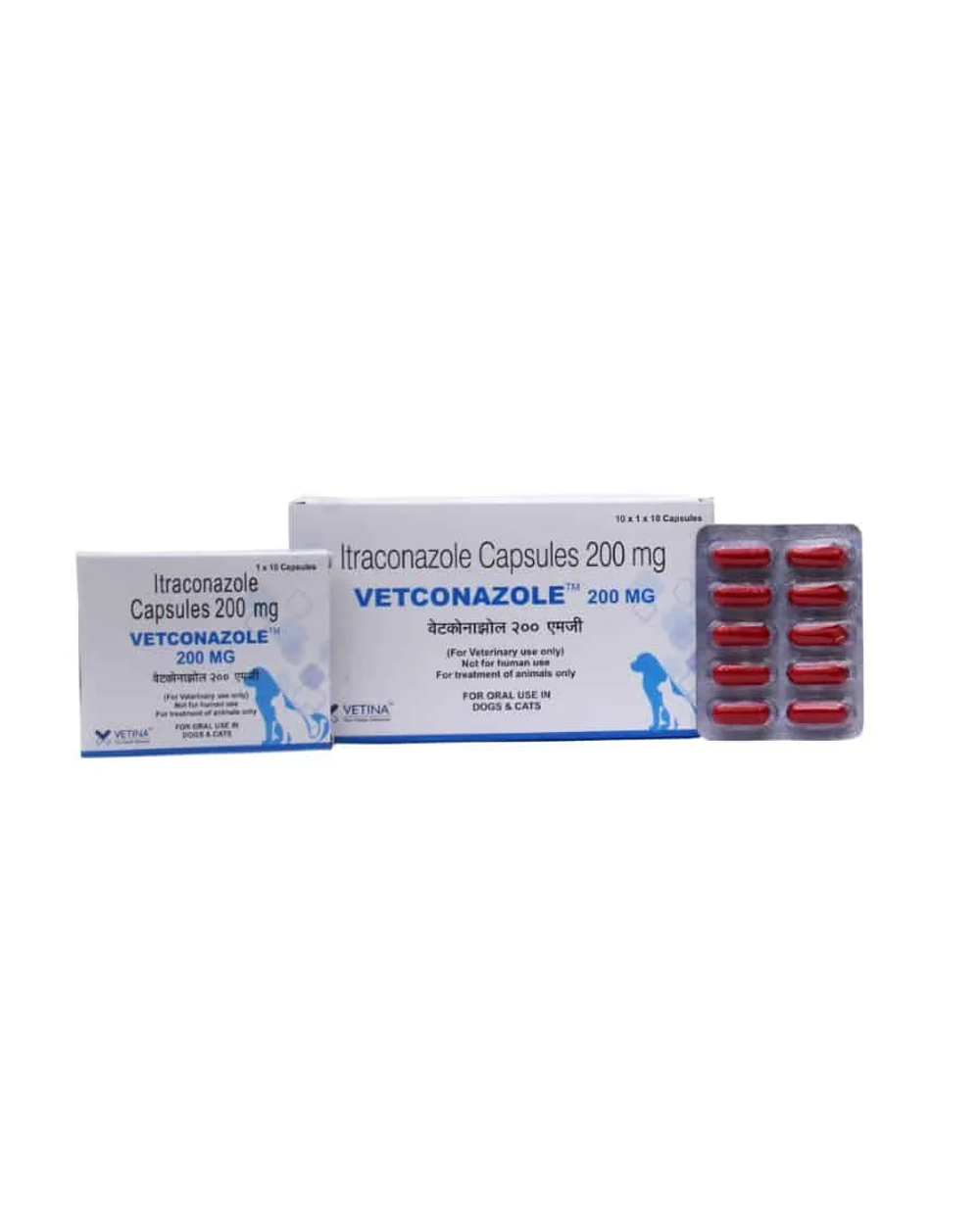 Vetina Vetconazole 200mg â€“ Veterinary Antifungal Capsules for Dogs, Cats & Pets | Effective Treatment for Skin, Ear & Yeast Infections