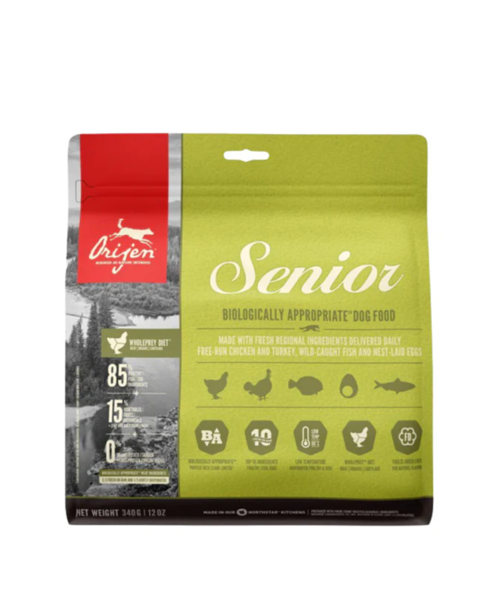 Orijen Senior Dry Dog Food (All Breeds) â€“ Grain Free, High Protein Recipe for Aging Dogs