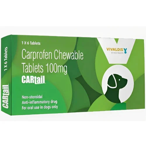 Vivaldis Cartail 6's Tablet for Dogs â€“ Carprofen-Based Canine Support Tablets