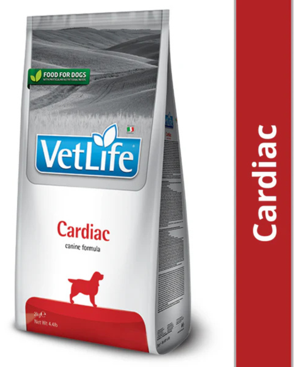 Farmina Vet Life Cardiac Canine Formula Dry Dog Food 2kg â€“ Veterinary Prescription Diet for Adult Dogs, Heart Health Support, Low Sodium, Taurine & L-Carnitine Enriched