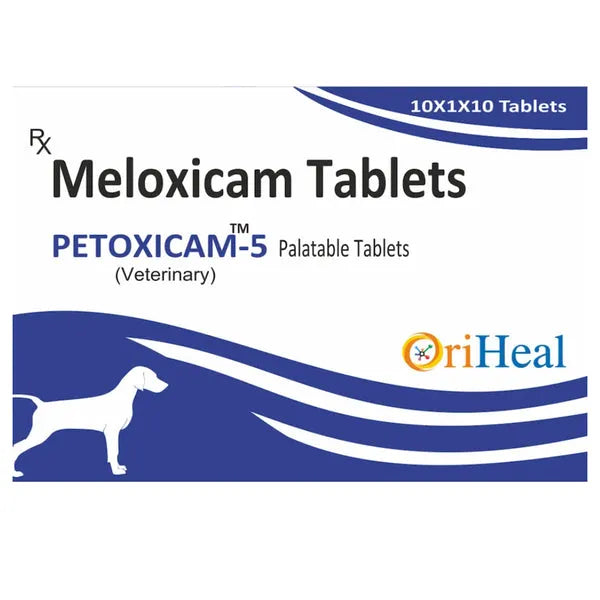 Oriheal Petoxicam (Meloxicam) Tablet for Dogs | Veterinary NSAID for Arthritis, Joint Pain & Inflammation Relief