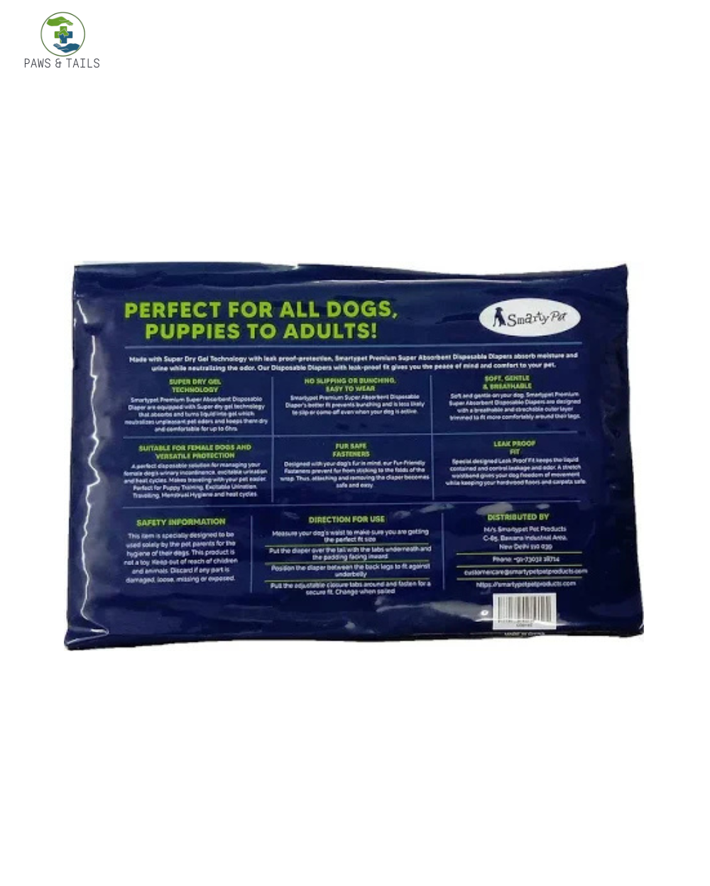 Premium Disposable Dog Diapers for All Dogs â€“ Leak-Proof, Comfortable Fit, Pack of 12