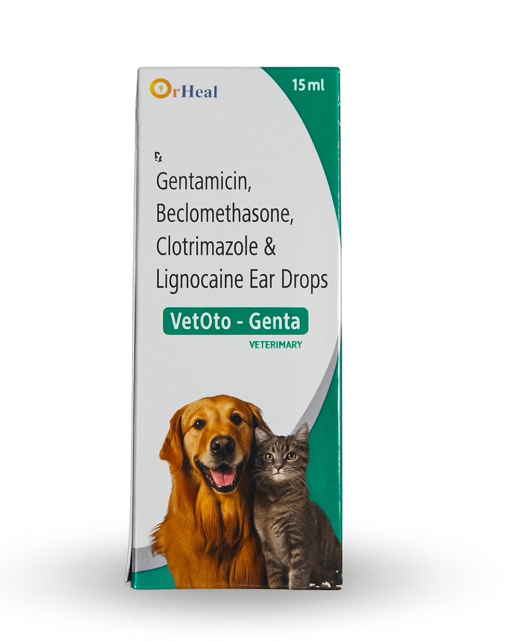 Oriheal Vetoto Genta Ear Drops 15ml for Dogs & Cats