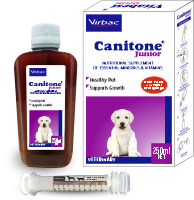 Virbac Canitone Junior 250 ml Calcium Syrup for Puppies