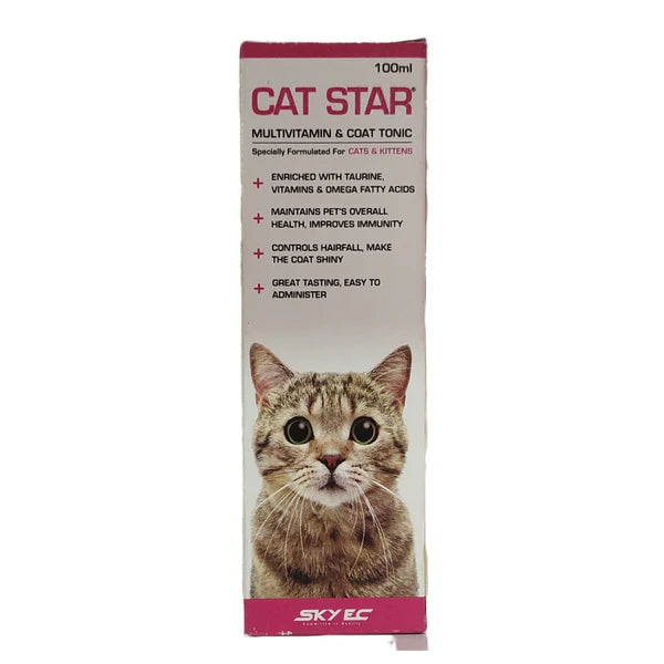Skyec Cat Star Syrup â€“ Vitamin E & C Immunity Booster Syrup for Cats