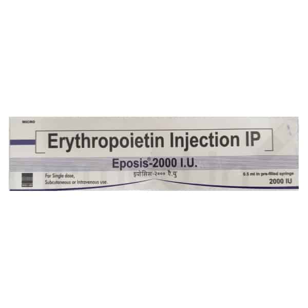 Eposis 2000 IU Erythropoietin Injection â€“ For the Treatment of Anemia
