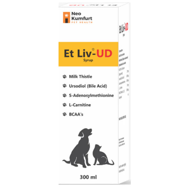 Neo Kumfurt ET-LIV UD 100ml â€“ Veterinary Liver Support Supplement for Dogs & Cats, Improves Appetite & Metabolism