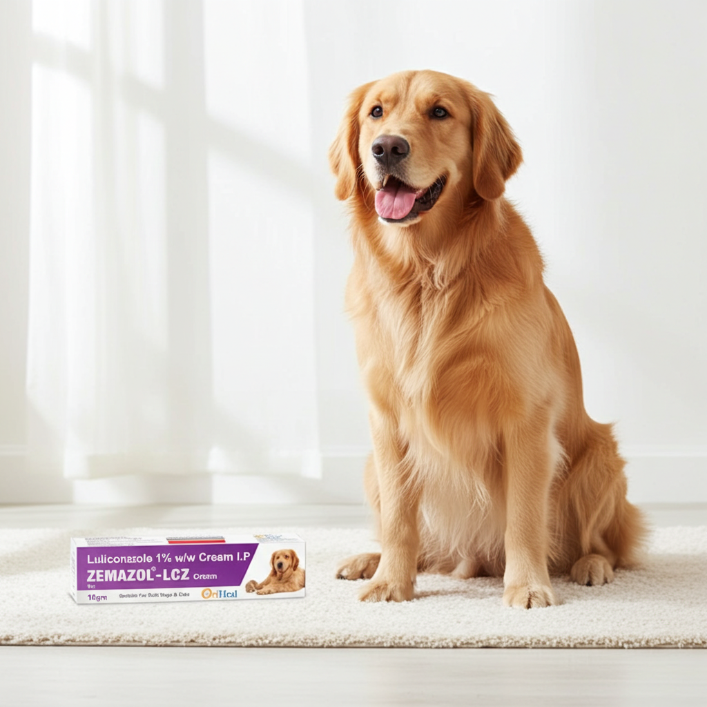 Oriheal Zemazol LCZ (Luliconazole) Antifungal Cream for Dogs and Cats 10g