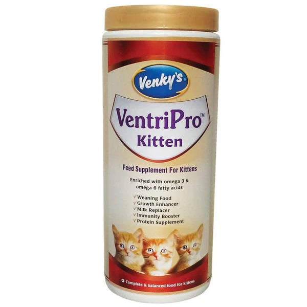 Venkyâ€™s Ventripro Kitten Weaning Supplement 200g | Mother Milk Replacement Feed for Young Kittens | Growth, Immunity & Digestive Support | Pet Health Supplement
