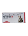 Oriheal Petopenem FR 200mg Tablet â€“ Faropenem Sodium Antibiotic for Dogs & Cats | Treat Resistant Infections