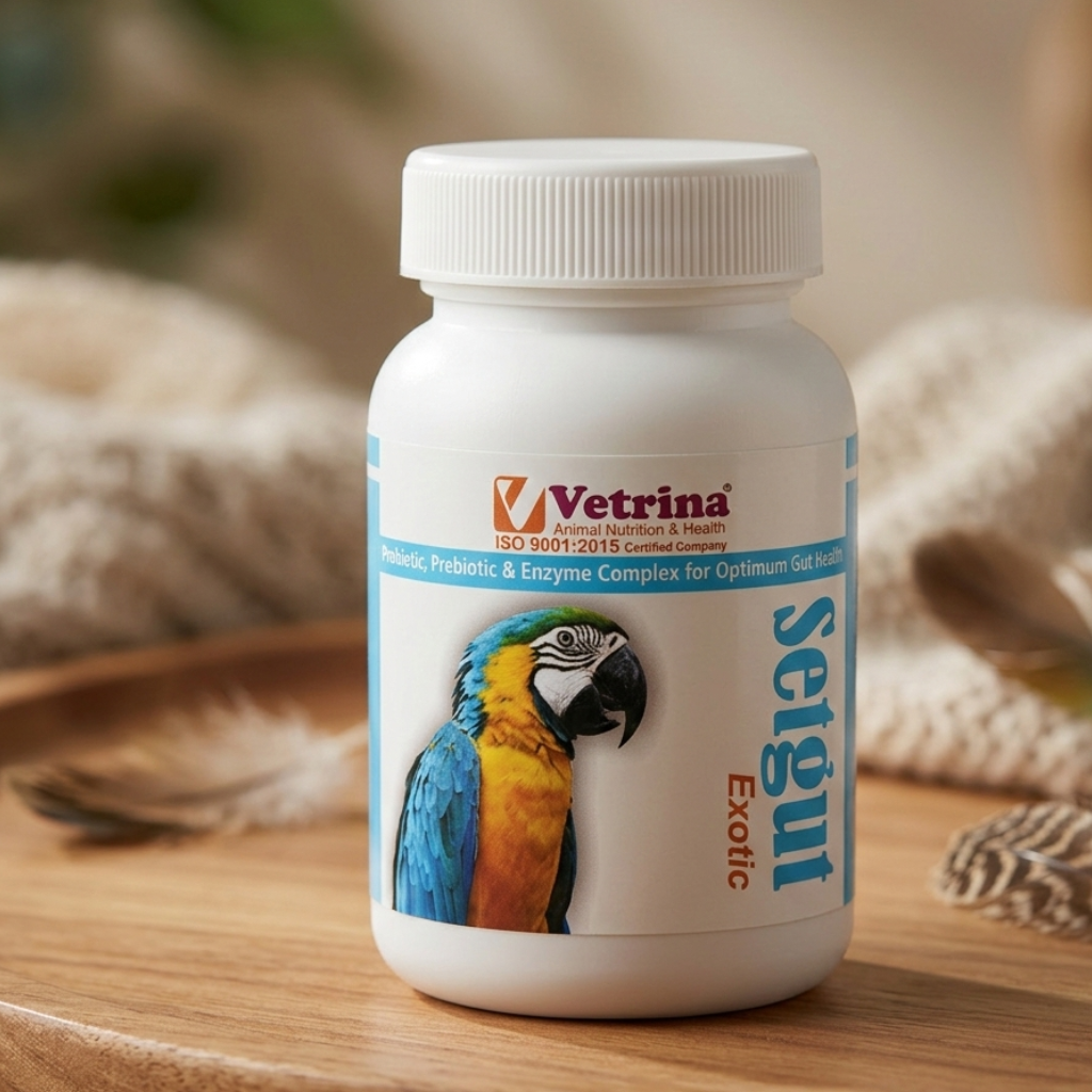 Vetrina Setgut Exotic Powder for Birds (50g) | Probiotic & Prebiotic Gut Health Supplement