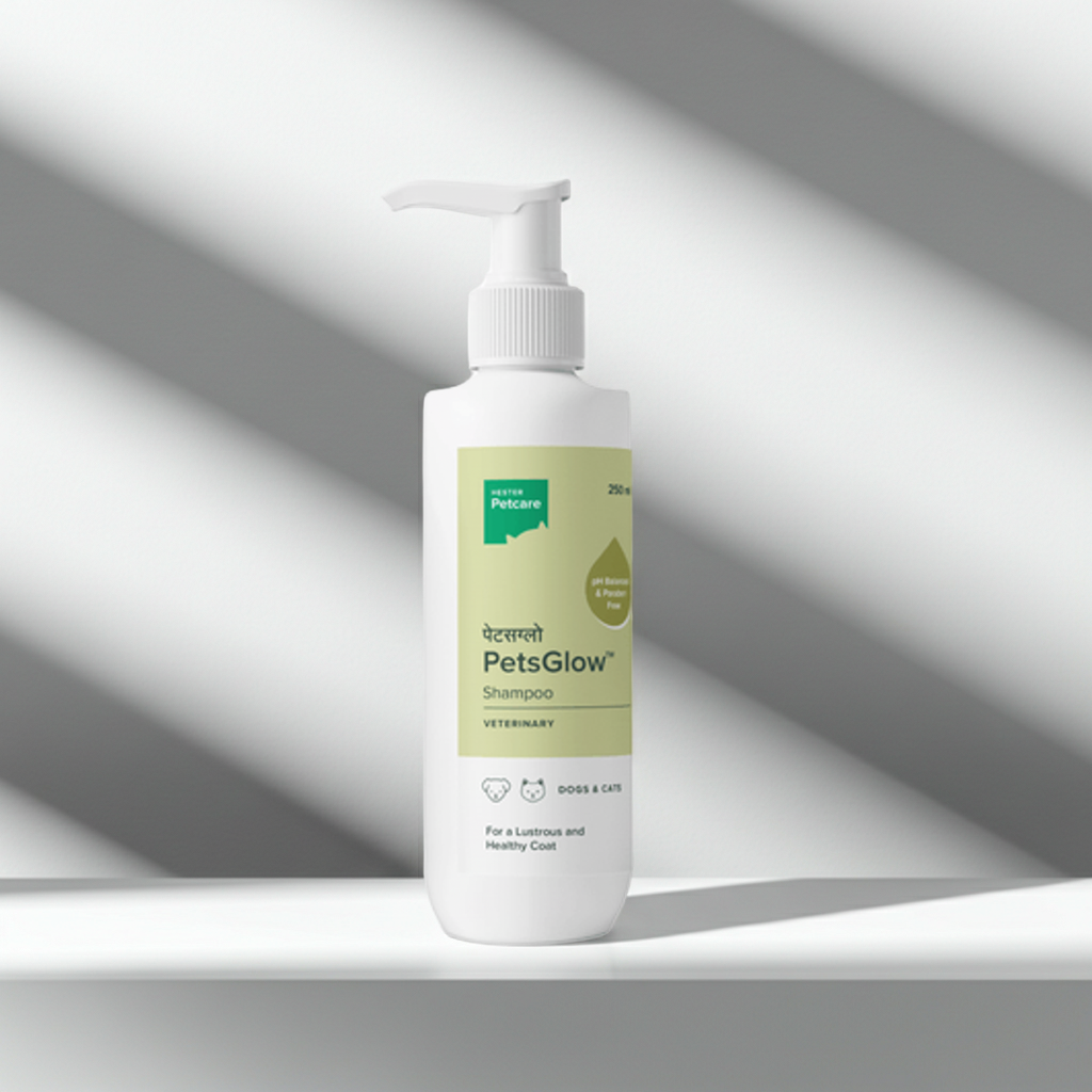 Hester Petsglow Pet Shampoo for Dogs & Cats