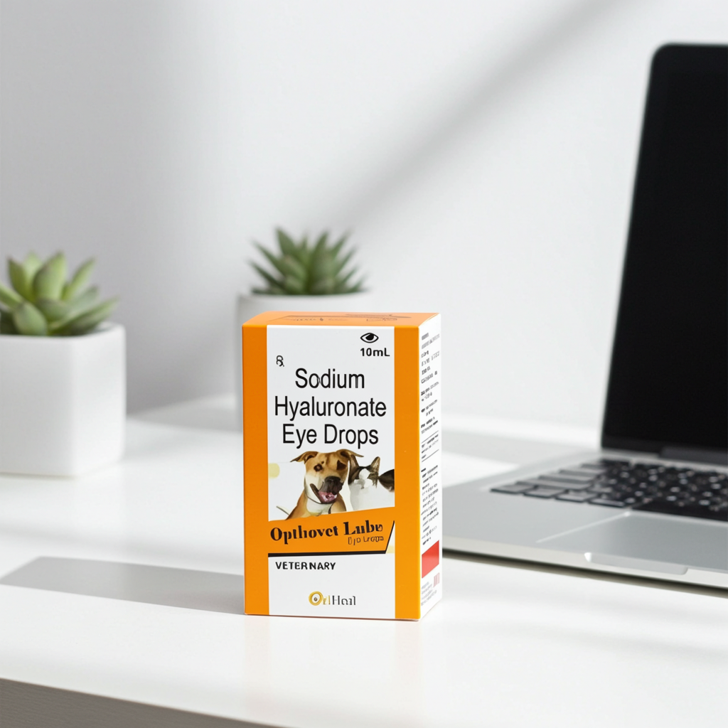Oriheal Opthovet Lube Eye Drops for Dogs & Cats | Pet Eye Moisturizing & Comfort Care Solution