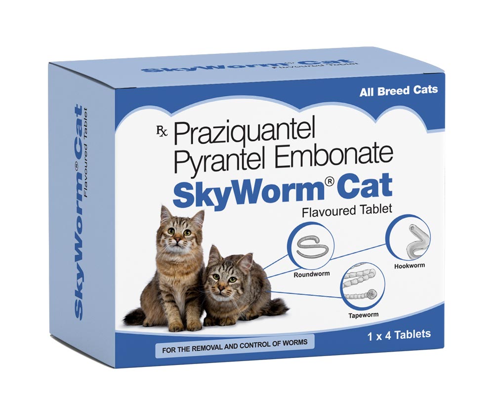 Skyec Skyworm Cat Deworming Tablets 4â€™s