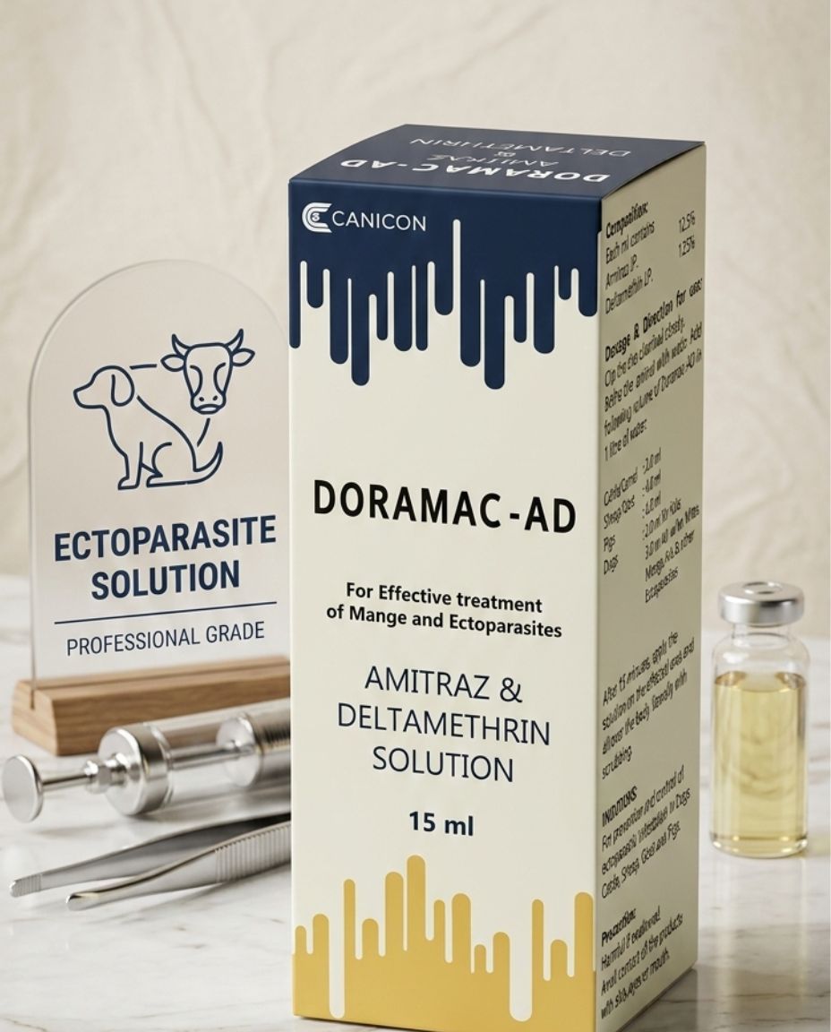 Canicon Doramac-AD â€“ Dual-Action Solution for Mange, Ticks & Lice (15 ml)
