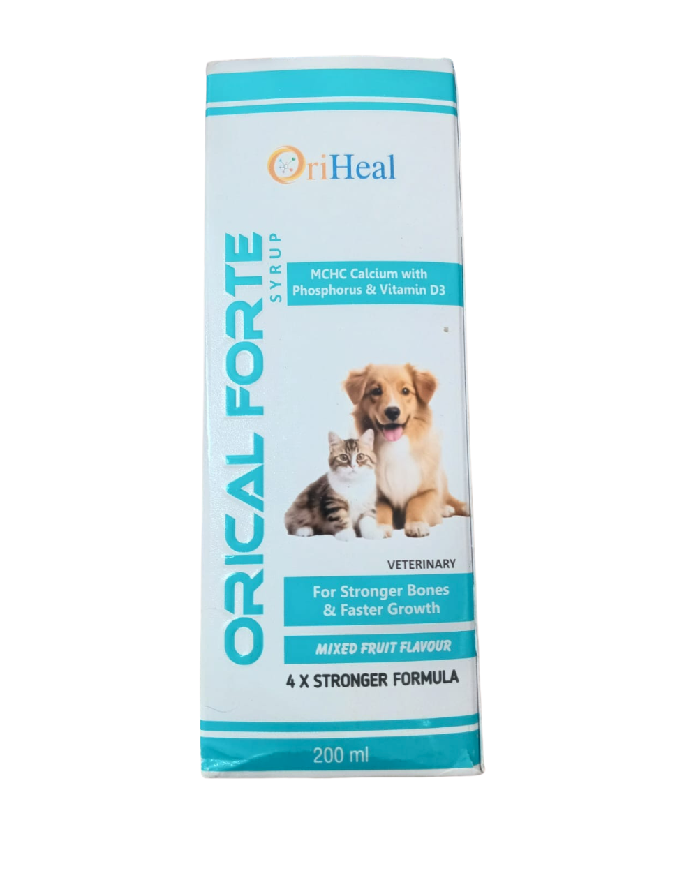 Oriheal Orical Forte Syrup for Stronger bones & Optimal Growth for Dogs & Cats 200ml