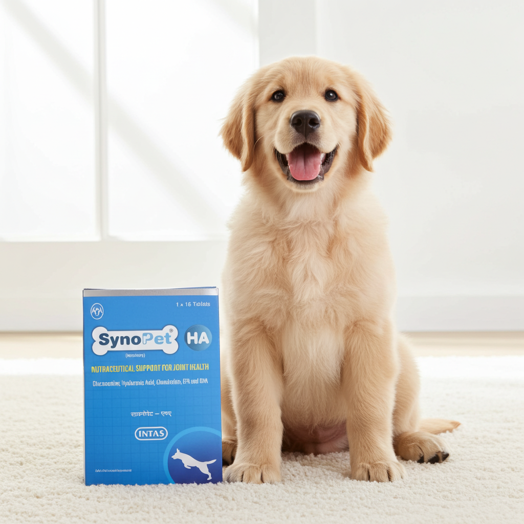 Intas Synopet HA Tablets for Dogs & Cats â€“ Joint Care Supplement with Hyaluronic Acid & Glucosamine