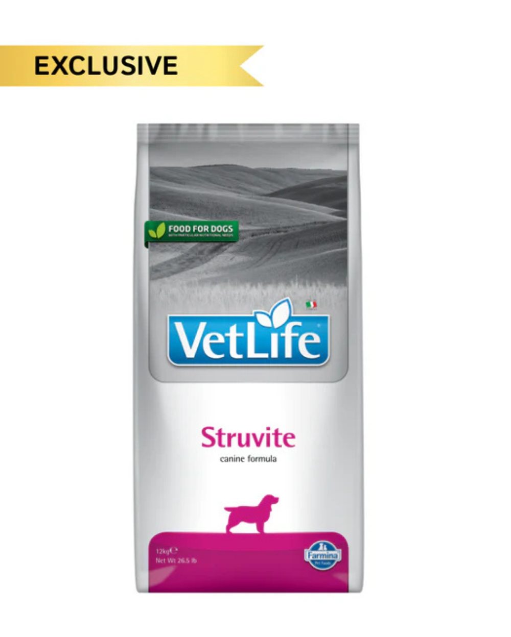 Farmina Vet Life Struvite Canine Formula Adult Dog Dry Food â€“ Urinary Health Support, Vet-Recommended Prescription Diet for Struvite Crystals