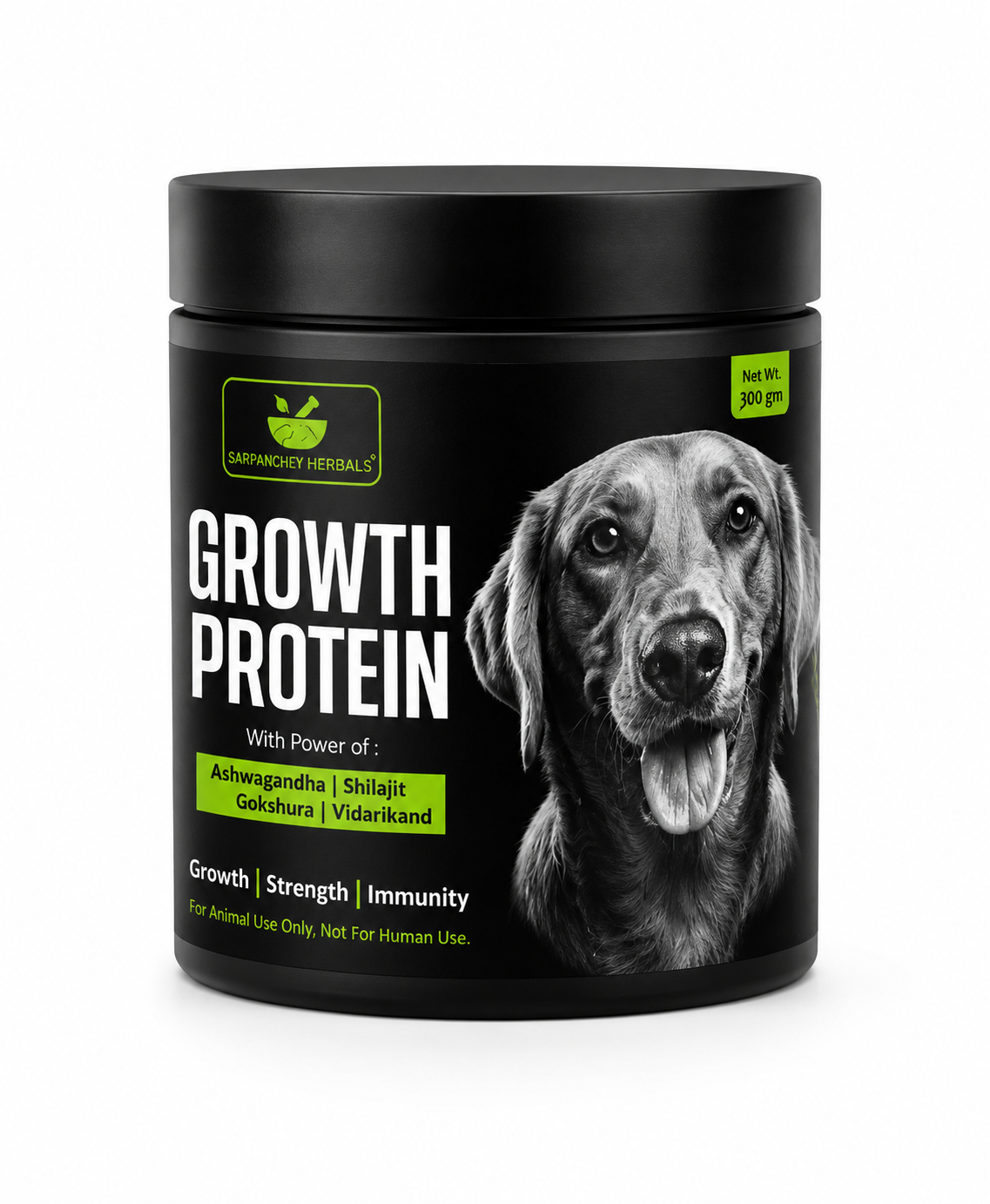 Oriheal WuffWuff Herbals Growth Protein Supplement 300 gm for Dogs