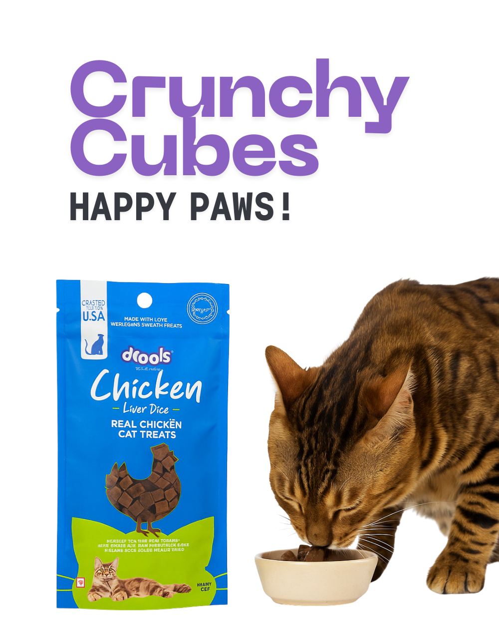 DROOLS CHICKEN LIVER DICE CAT TREATS 35g