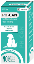 Canicon Ph-Can Shampoo 200 ml â€“ pH Balanced Medicated Skin & Coat Care Shampoo for Dogs & Cats
