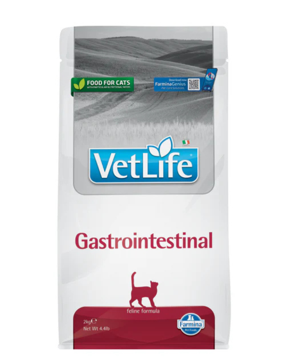 Farmina Vet Life Gastrointestinal Feline Formula Dry Cat Food â€“ Digestive Care, Veterinary Prescription Diet 2kg
