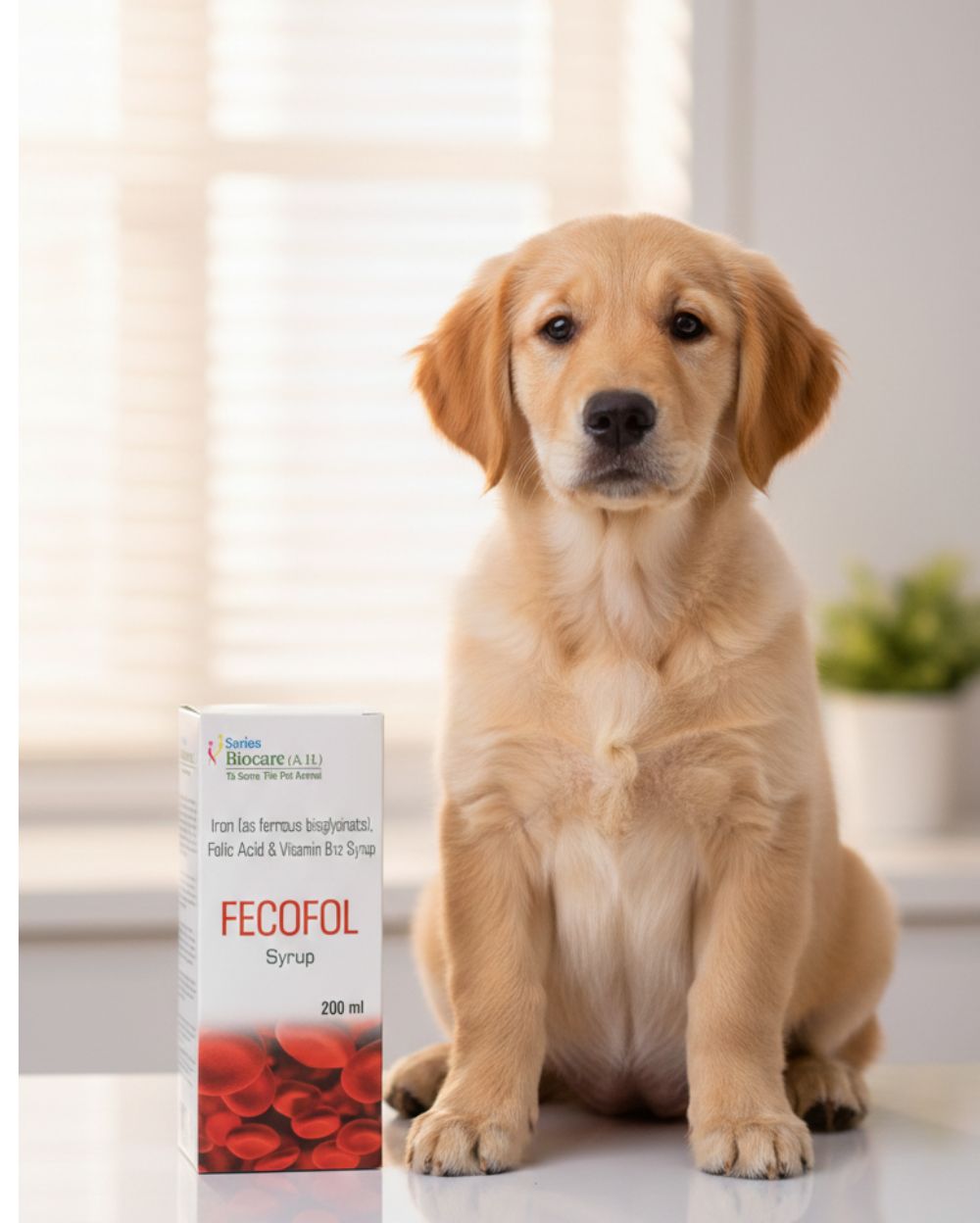 Corise Fecofol Syrup for Dogs & Cats â€“ Iron, Folic Acid & Vitamin B12 Supplement
