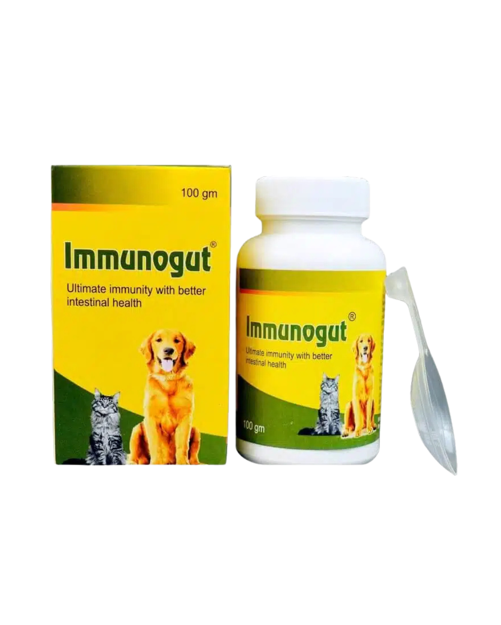 Assurem Immunogut Powder for Dogs & Cats â€“ Advanced Gut Health, Probiotic Digestive Care & Immune Support Supplement by Nuage Remedies (100g)