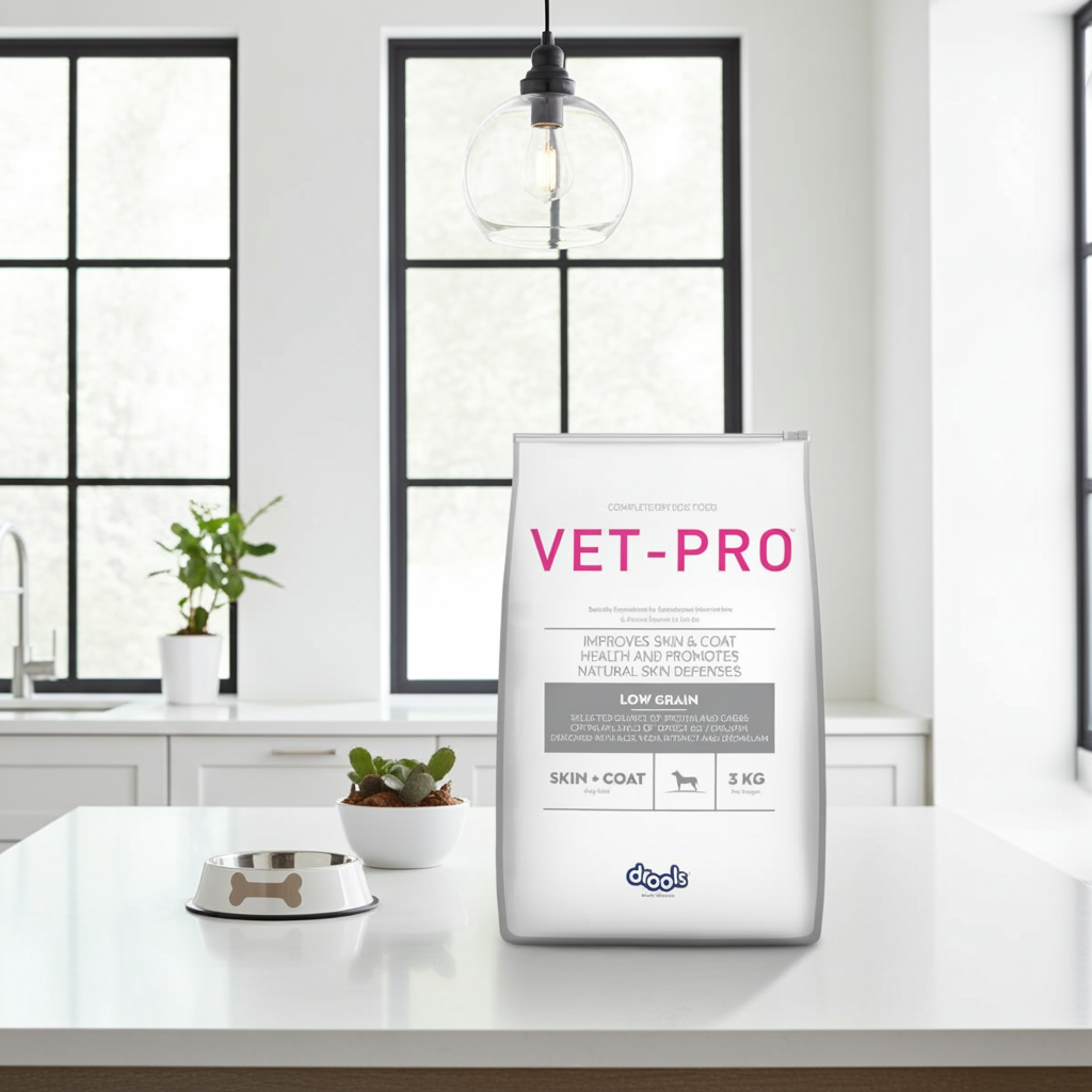 Drools Vet Pro Skin & Coat Dry Dog Food â€“ Premium Veterinary Formula for Healthy Skin, Shiny Coat & Itch Relief