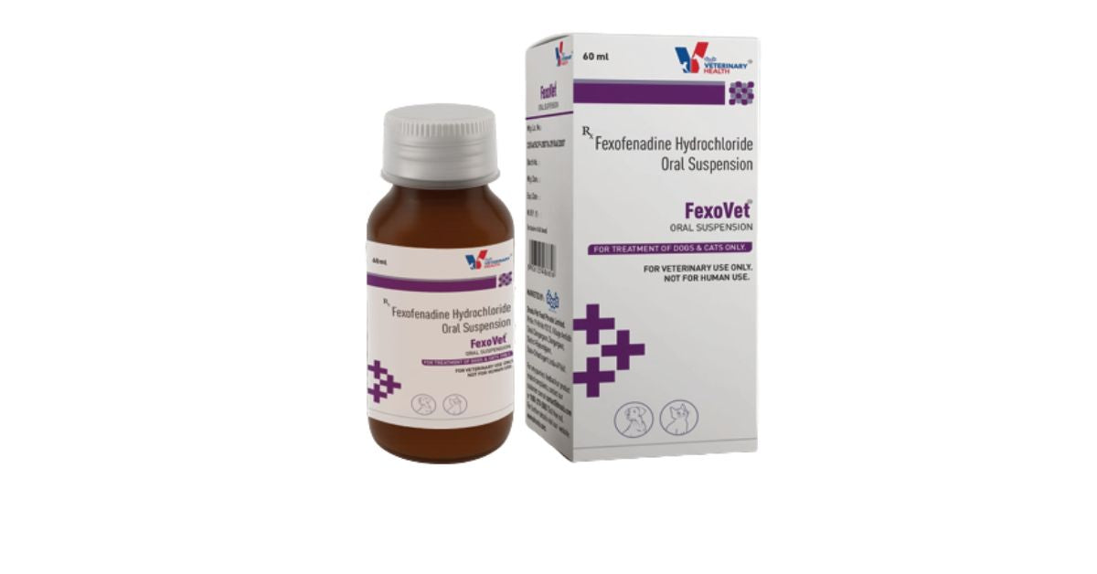 Drools FexoVet Oral Suspension â€“ Powerful Antihistamine Allergy Relief for Dogs & Cats