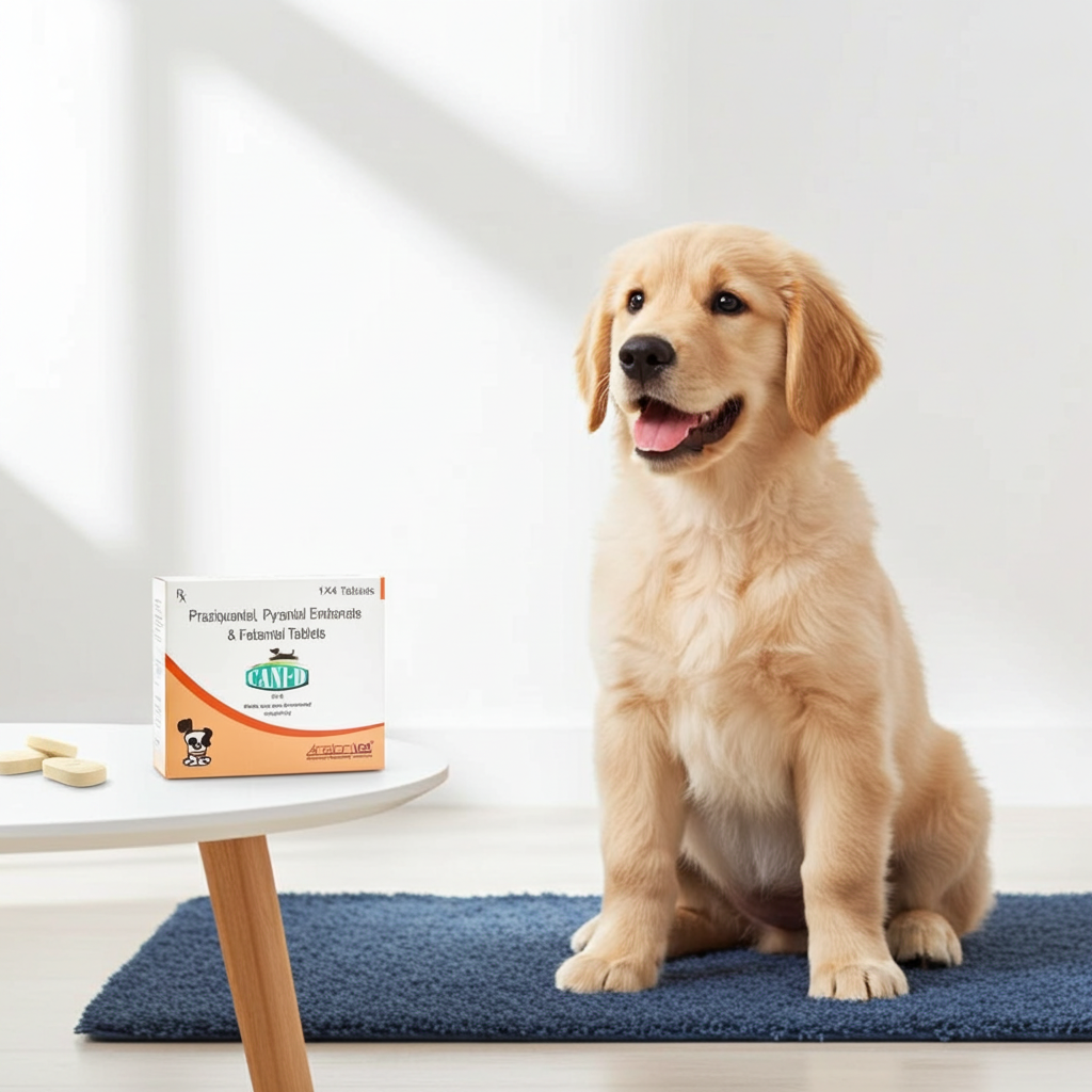 Areion Vet Cani-D Tab for Dog Deworming â€“ Effective Treatment for Roundworms, Hookworms & Tapeworms