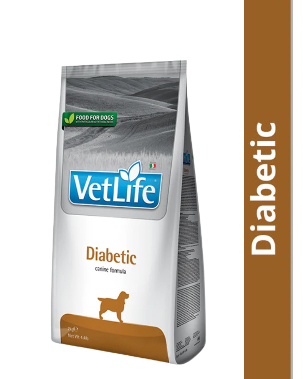Farmina Vet Life Diabetic Canine Formula Adult Dog Dry Food â€“ Blood Sugar Support, Veterinary Prescription Diet for Diabetic Dogs