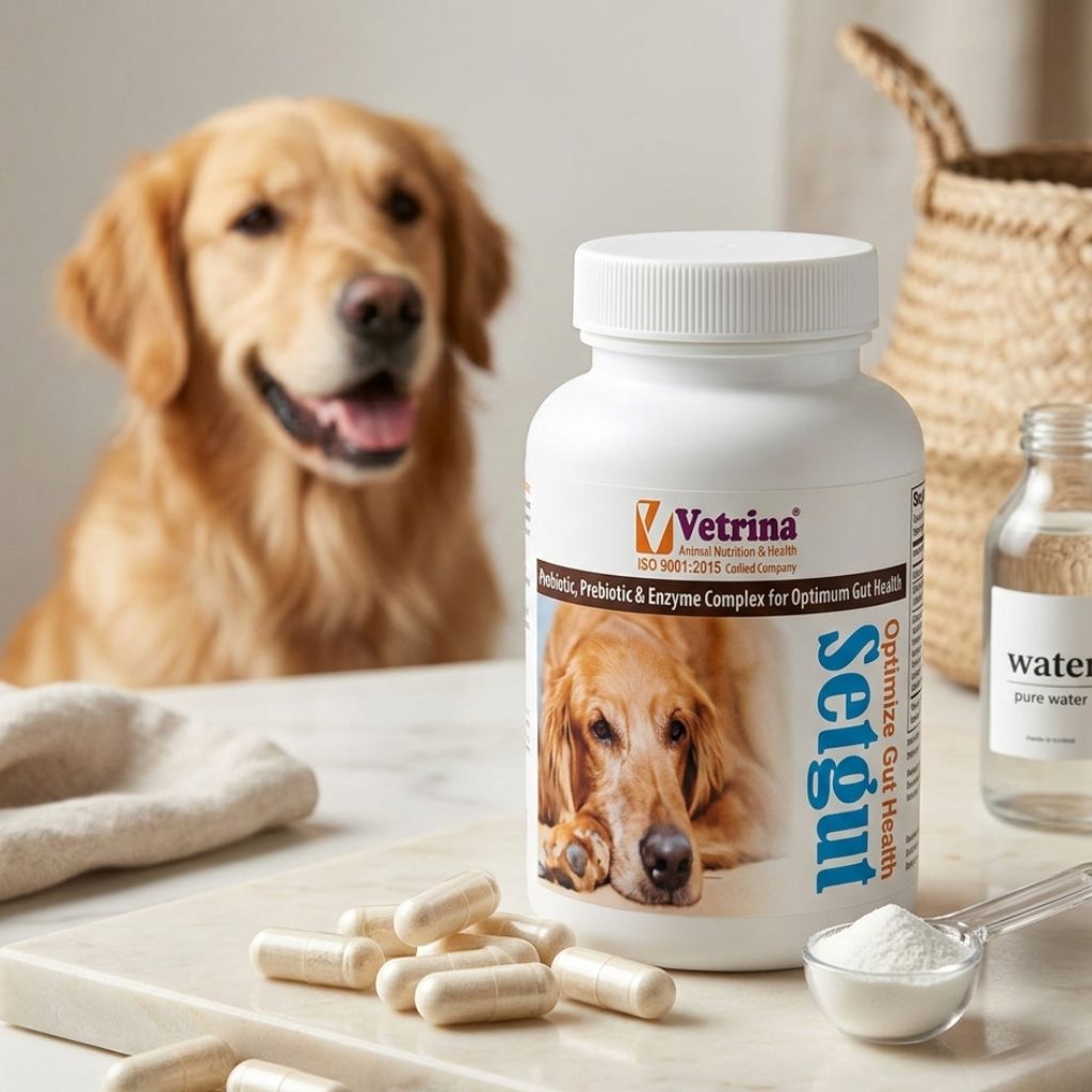 Vetrina Setgut Powder for Dogs and Cats (50g) â€“ Probiotic & Digestive Enzyme Supplement