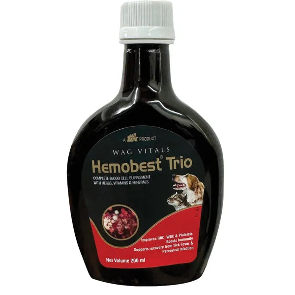 TTK Hemobest Trio Syrup 200ml for Dogs & Cats â€“ Veterinary Multivitamin Supplement