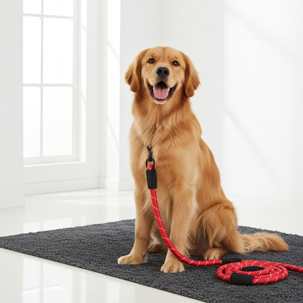 PAWS & Tailsâ„¢ Premium Large Nylon Rope Dog Collar â€“ Strong & Durable Design
