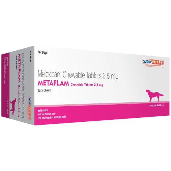 Savavet Metaflam 10 Tablets for Dogs â€“ Meloxicam Pain Relief & Anti-Inflammatory Vet Medicine