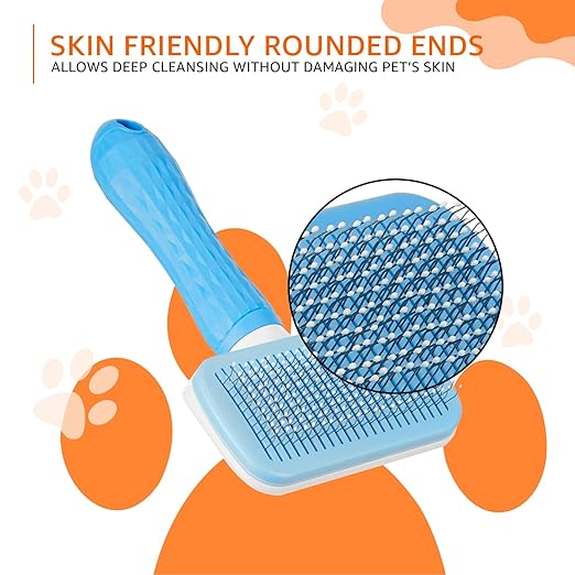 Paws & Tails™ Slicker Pet Grooming Brush – Rectangular Deshedding Tool