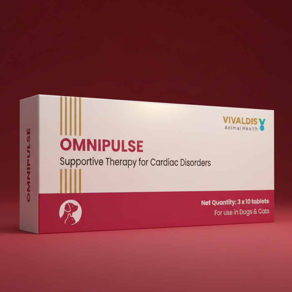 Vivaldis Omnipulse Cardiac Support Tablets for Dogs & Cats - Pack of 30 Tablets